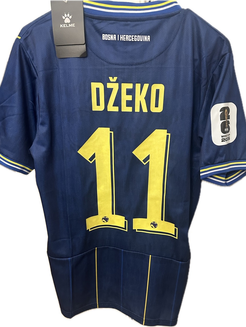 Bosnia and Herzegovina Home Football Soccer Jersey Shirt Edin DZEKO #11 Large